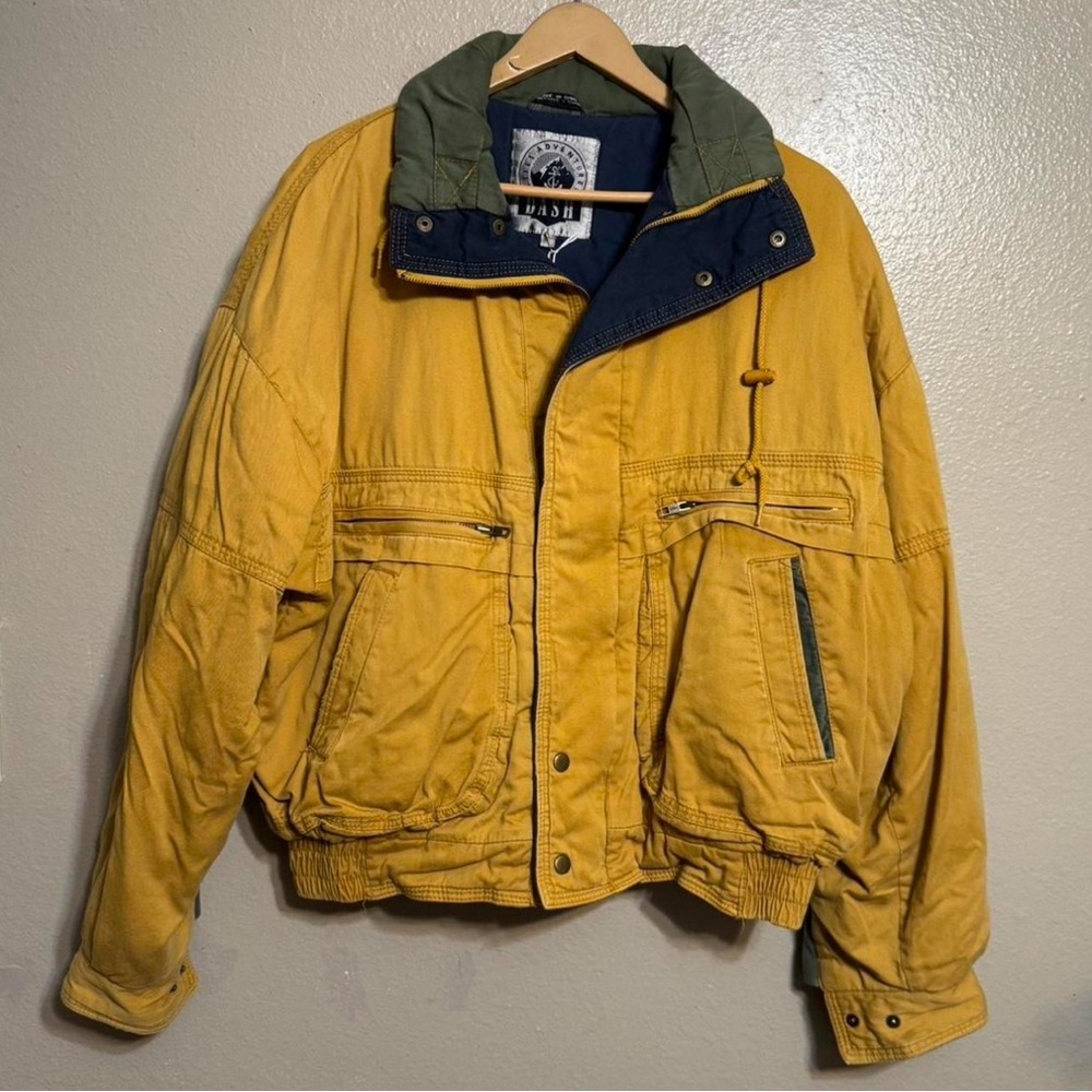 Men's Yellow and Green Bomber Jacket